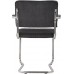 Jídelní židle RIDGE RIB KINK Zuiver černá, s područkami, lesklý rám