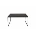 Konferenční stolek PARKER WLL 80x80 cm, teakový černý