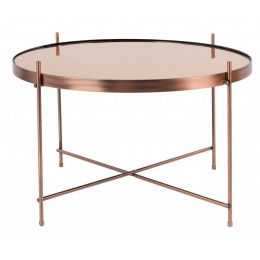 Odkládací stolek Cupid ZUIVER, Ø62,5 cm, měď