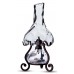 Petrolejová lampa z čistého křišťálu ručně tvarovaná – Křišťálová královna