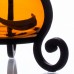 Petrolejová lampa z hutního čistého skla - Hladký ambr