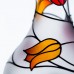 Petrolejová lampa z českého křišťálu ručně zdobená moderními technikami ve stylu tiffany – Tulipány