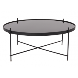 Odkládací stolek Cupid XXL ZUIVER, Ø82,5 cm, černý