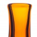 Petrolejová lampa s ruční rytinou - Květ - lampa z ambrového skla