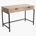 Konzolový stůl VINTAGE MANGO 2D RAW, dřevo, hnědé dřevo, černý kov