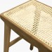 Odkládací stolek NOVA RAW, teak dřevo s ratanem