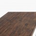 Jídelní stůl FACTORY RAW, 105x60 cm, hnědé dřevo a černý kov, skládací