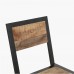 Jídelní židle VINTAGE MANGO RAW, mangové dřevo a černý kov