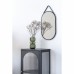 Skleněná vitrína ADELAIDE 110x50 cm, černý kov