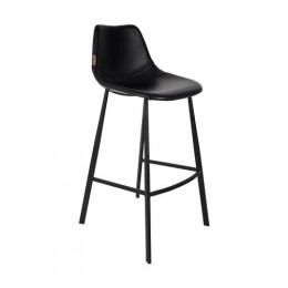 Barová židle FRANKY FR Dutchbone 80 cm, PU černá