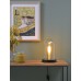 Stolní lampa SEATTLE, It´s about RoMi, dřevo/sklo, černá