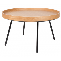 Odkládací stolek Coffee table Oak Tray  Ø 78 cm