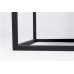 Skříňka - komoda nízká GUUJI, WLL, 80x100 cm, černá, přírodní ratan