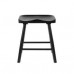 Dřevěná stolička VANDER WLL, 46 cm, dubová, černá
