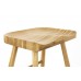 Dřevěná stolička VANDER WLL, 46 cm, dubová, přírodní