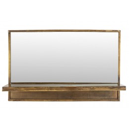 Nástěnné zrcadlo FEYZA WLL, 38x61 cm, mosaz