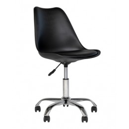 Kancelářská židle STAVANGER černá, chromová podnož