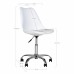 Kancelářská židle STAVANGER bílá, chromová podnož