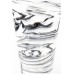 Váza CONIC S Zuiver 25 cm, černobílá