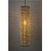 Závěsná lampa HYACINT Dutchbone, 90 cm, vodní hyacint, přírodní