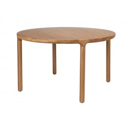 Jídelní stůl kulatý STORM Ø128 cm, jasanové dřevo přírodní