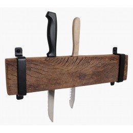 Držák kuchyňských nožů Farmwood KH, RAW, tmavé dřevo 