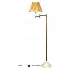Stojací lampa THE ALLIS, Dutchbone, vyklápěcí ramínko, bronz a bavlna