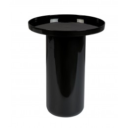 Coffee stolek SHINY BOMB ZUIVER Ø 40 cm, černý smalt