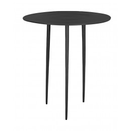 Odkládací stolek SUPREME PT, Ø37 cm, černý