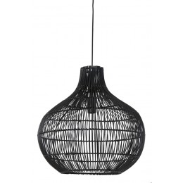 Závěsné svítidlo PACINO Ø50x51,5 cm, ratan černý