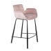 Barová židle BRIT ZUIVER, růžová sametová