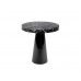 Odkládací stolek OVOID MARBLE PT, Ø60 cm, černý