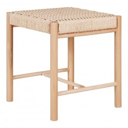 Dřevěná nízká stolička ABANO, House Nordic, topolové dřevo