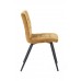 Jídelní židle OLIVE  50,5x44,5x82 cm okrově žlutá + černé nohy