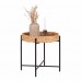 Odkládací stolek NARO House Nordic Ø50 cm, kov a vodní hyacint