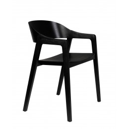 Jídelní židle WESTLAKE Dutchbone, dřevo, černá