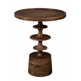 Odkládací stolek CATH Dutchbone Ø46 cm, hnědé mangové dřevo