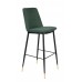 Barová židle LIONEL WLL 105 cm, zelená látková