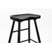 Dřevěná barová stolička VANDER WLL, 64 cm, dubová, černá
