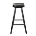 Dřevěná barová stolička VANDER WLL, 64 cm, dubová, černá