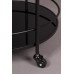 Pojízdný odkládací stolek SOLOS, Dutchbone, kov černý