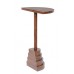 Odkládací stolek LINA Dutchbone 38x24 cm, mangové dřevo, tmavě hnědý