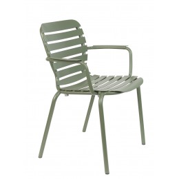 Zahradní kovová jídelní židle VONDEL ZUIVER, zelená
