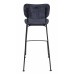 Barová židle BENSON Zuiver, tmavě modrá/nohy černé