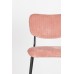 Barová židle BENSON Zuiver, růžová/nohy černé