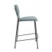 Barová nižší židle BENSON Zuiver, šedomodrá/nohy černé