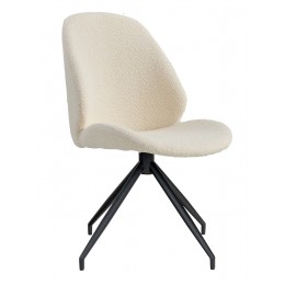 Kancelářská židle otočná MONTE CARLO House Nordic, bouclé bílá