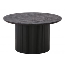 Konferenční stolek kulatý BOAVISTA House Nordic  Ø80 cm, tmavě hnědý