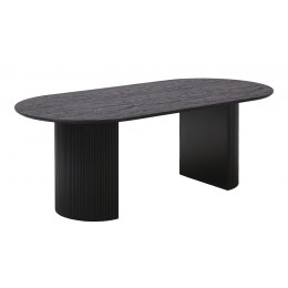 Jídelní stůl oválný BOAVISTA House Nordic  210x100 cm, tmavě hnědý