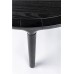 Jídelní stůl kulatý STORM Ø128 cm, jasan masiv, černý